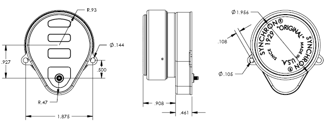 AC Geared Hysteresis Pear Shallow